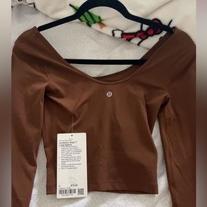 Lululemon Align Long sleeve Mocha brown